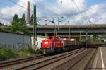 baureihe-260-261/218449/261-067-3-db-schenker-rail-deutschland 261 067-3 DB Schenker Rail Deutschland AG mit einem Fas Ganzzug in Hamburg-Harburg und fuhr nach Maschen. 31.08.2012