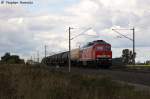 br-232-233-234-241-242-db/296044/232-571-0-db-schenker-rail-deutschland 232 571-0 DB Schenker Rail Deutschland AG mit einem gemischtem Gterzug in Vietznitz und fuhr in Richtung Nauen weiter. 27.09.2013
