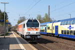 BR 264 Voith Maxima 40 CC/608308/v-4902-264-012-6-revvtlt200418-hvle V 490.2 (264 012-6) [REV|VTLT|20.04.18] hvle - Havelländische Eisenbahn AG kam solo durch Bienenbüttel und fuhr weiter in Richtung Uelzen. 20.04.2018
