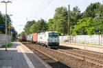 baureihe-193-vectron/567372/193-894-3-itl---eisenbahngesellschaft-mbh 193 894-3 ITL - Eisenbahngesellschaft mbH mit einem Containerzug in Bienenbüttel und fuhr weiter in Richtung Uelzen. 18.07.2017