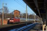 BR 101/178895/101-129-5-mit-dem-ic-142 101 129-5 mit dem IC 142 von Berlin Ostbahnhof nach Amersfoort in Rathenow. 04.02.2012