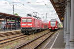BR 112/565199/112-166-mit-einer-leeren-dostos 112 166 mit einer leeren Dostos Garnitur von Magdeburg-Buckau nach Salzwedel in Stendal. 04.07.2017