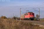 BR 139/301134/139-313-1-db-schenker-rail-deutschland 139 313-1 DB Schenker Rail Deutschland AG mit einem gemischtem Gterzug in Vietznitz und fuhr in Richtung Nauen weiter. 22.10.2013