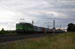 BR 142/283651/142-103-1-egp---eisenbahngesellschaft-potsdam 142 103-1 EGP - Eisenbahngesellschaft Potsdam mbH mit einem Containerzug in Vietznitz und fuhr in Richtung Wittenberge weiter. 31.07.2013