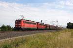BR 151/287853/151-102-1--151-064-3-kalt 151 102-1 & 151 064-3 (kalt) DB Schenker Rail Deutschland AG mit dem GM 60226 von Ziltendorf EKO nach Hansaport in Vietznitz. 17.08.2013 