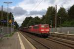 BR 151/366535/151-113-8--151-104-7-db 151 113-8 & 151 104-7 DB Schenker Rail Deutschland AG mit dem GM 60205 von Hansaport nach Beddingen VPS in Bienenbüttel. 09.09.2014