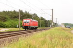 br-187-2/499066/187-106-0-db-cargo-kam-solo 187 106-0 DB Cargo kam solo bei Brandenburg vorbei und fuhr weiter in Richtung Magdeburg. 27.05.2016