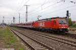 br-189-private/229614/wle-81-189-801-4-wle-- WLE 81 (189 801-4) WLE - Westflische Landes-Eisenbahn GmbH mit einem Sonderzug in Stendal und fuhr nach dem Umsetzen weiter nach Bemerode und Wismar. 12.10.2012