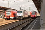 br-386/546366/386-015-2-metrans-rail-sro-mit 386 015-2 METRANS Rail s.r.o. mit einem Containerzug in Stendal und fuhr weiter in Richtung Salzwedel. 16.03.2017